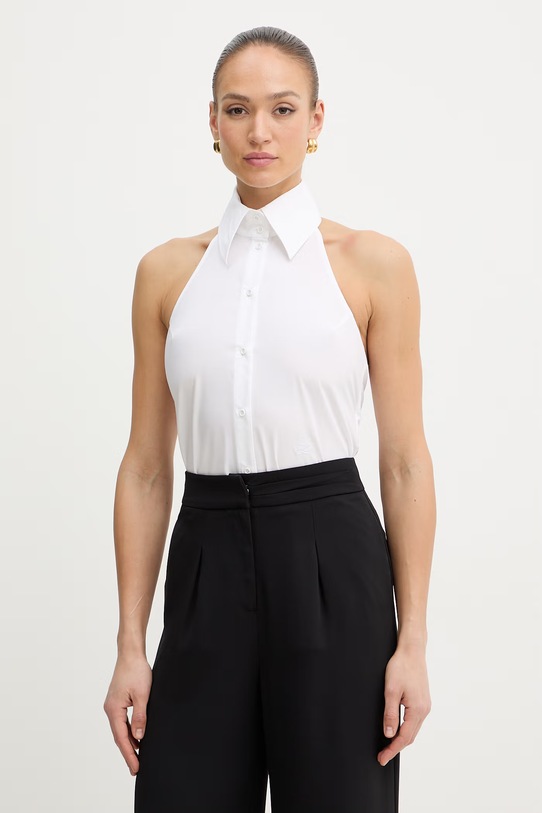 Karl Lagerfeld koszula damska bawełniana biały B2W11007