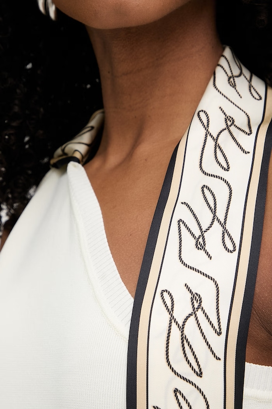 Karl Lagerfeld Асиметрична блуза дамски от вискоза B2W18012 бежов