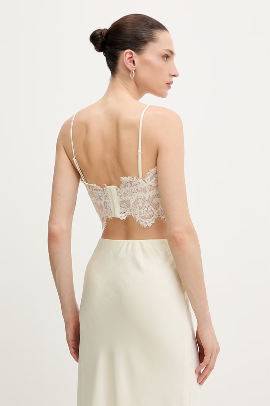 Odzież Bardot bluzka damska koronkowa 60295TB beżowy