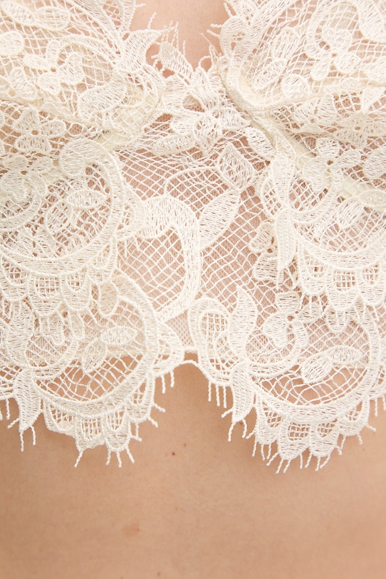 Bardot bluzka damska koronkowa 60295TB beżowy