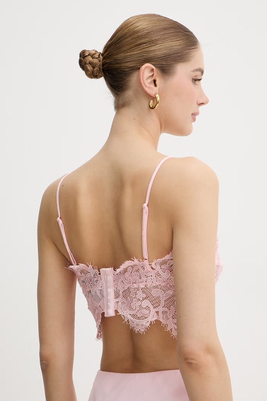 Odzież Bardot bluzka damska koronkowa 60295TB różowy