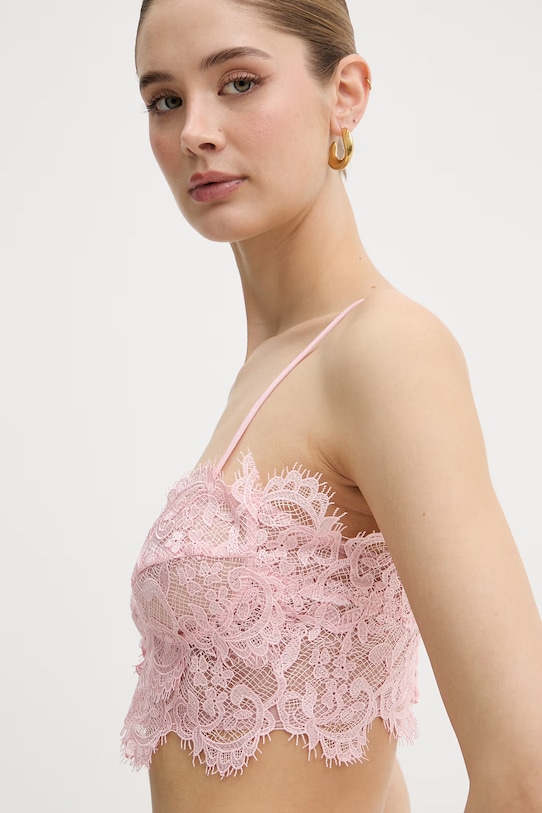 Bardot блузка жіноча мереживна рожевий 60295TB