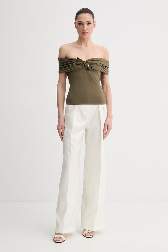 Bardot bluzka hiszpanka damska 60320TB zielony SS26