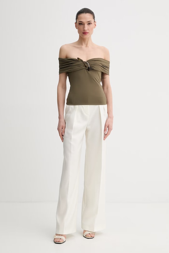 Bardot bluzka hiszpanka damska 60320TB zielony SS26