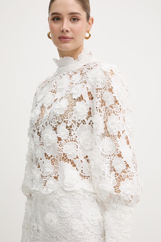 Bardot bluzka damska ażurowa beżowy 57501TB1