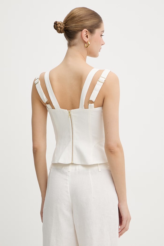 Odzież Bardot top damski lniany 60368TB beżowy