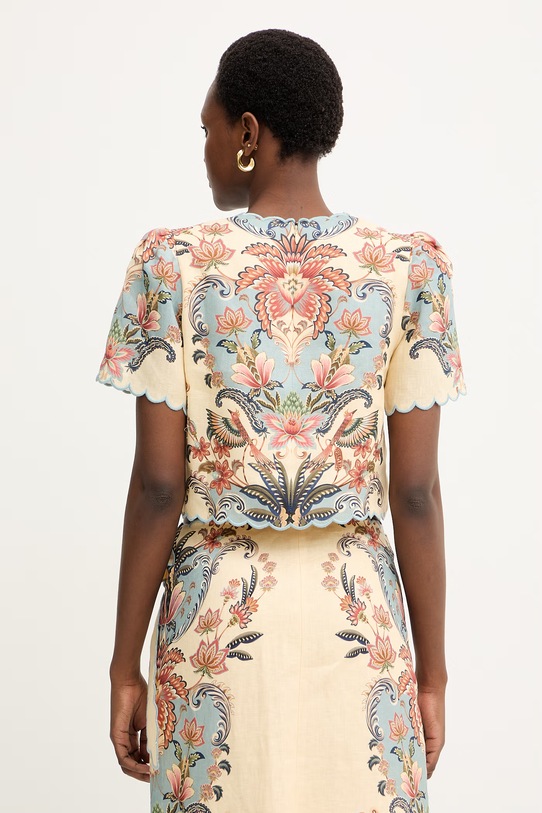 Odjeća Lanena bluza Farm Rio 348846 bež