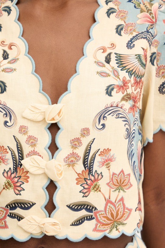 Lanena bluza Farm Rio 348846 bež