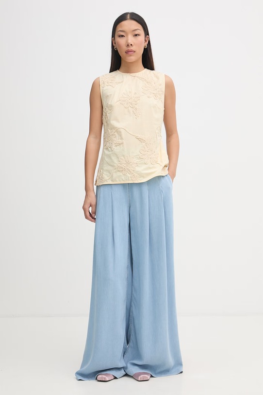 Rotate bluzka dziecięca bawełniana 1155561366 żółty SS26