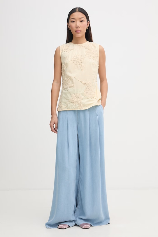 Rotate bluzka dziecięca bawełniana 1155561366 żółty SS26