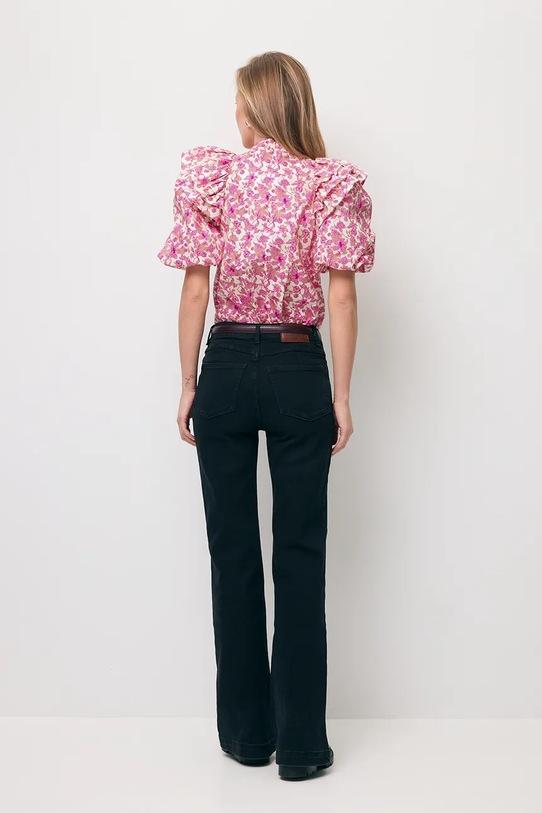 Odzież Bizuu bluzka bawełniana CASSANDRA CASSANDRA.MULTIKOLOR różowy