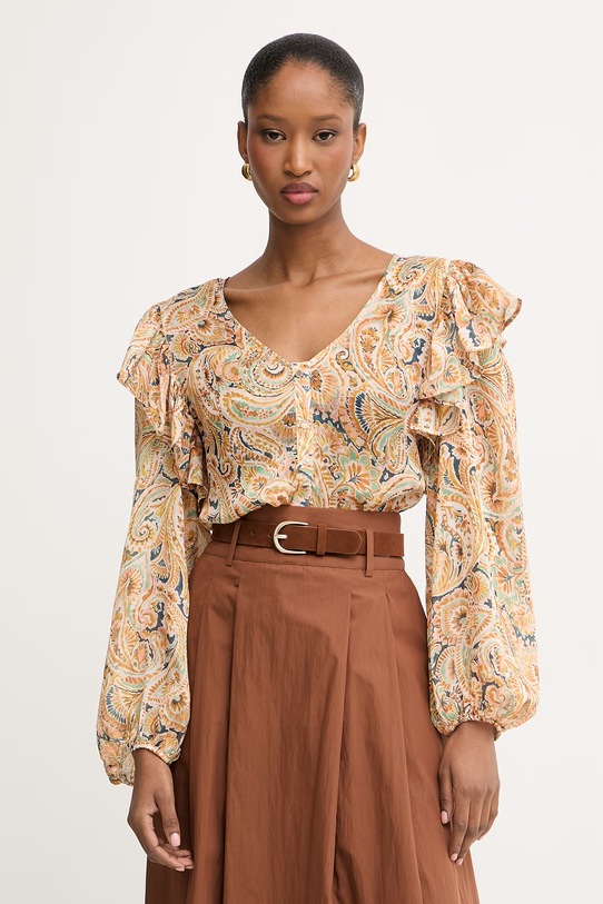 Morgan bluzka koszulowa damska żółty CHOHO.F