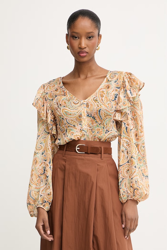 Morgan bluzka koszulowa damska żółty CHOHO.F