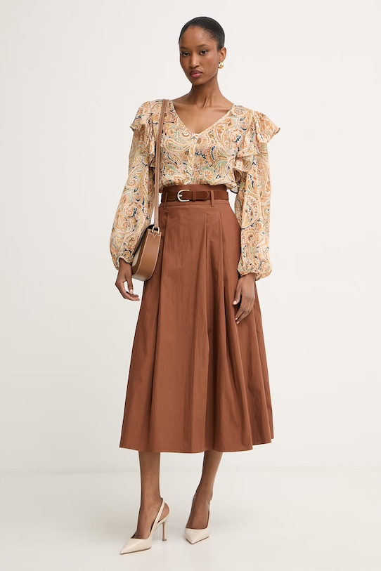 Morgan bluzka koszulowa damska CHOHO.F żółty SS26