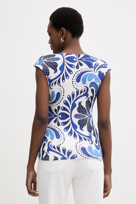 Morgan bluzka kopertowa damska DALIX niebieski SS26