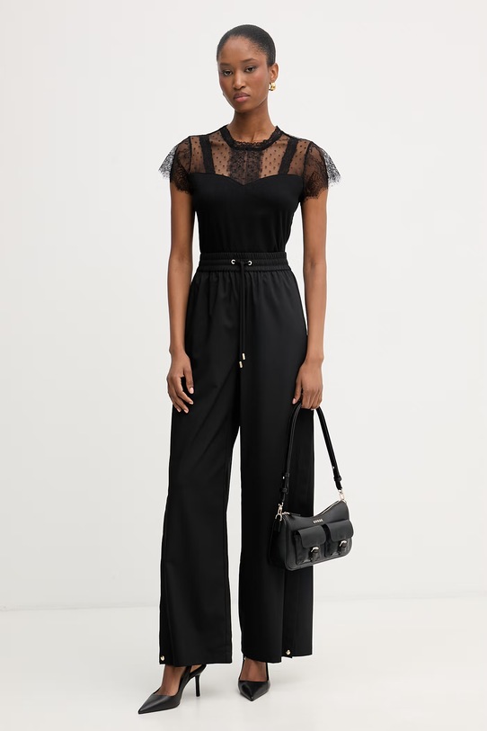 Morgan bluzka damska z wiskozą DAPHNE czarny SS26