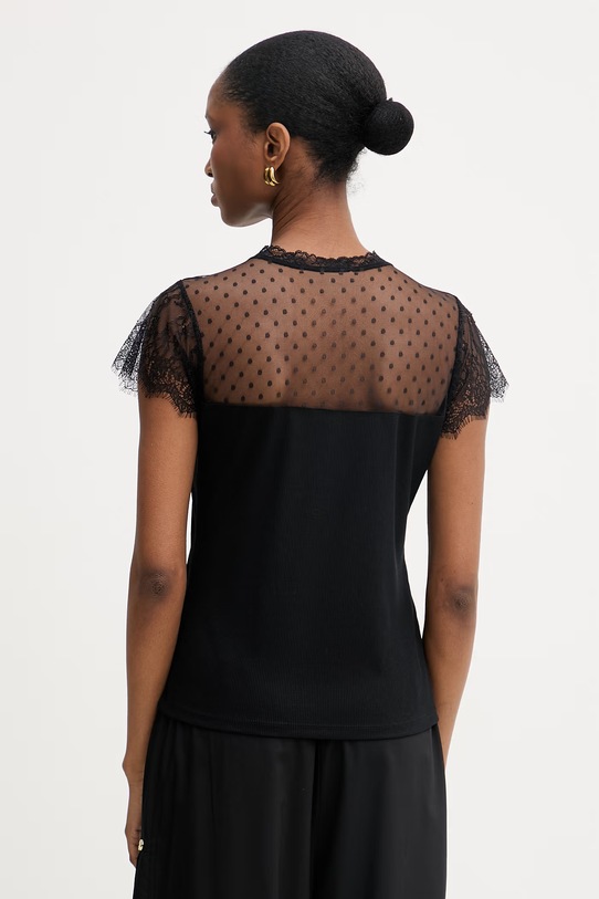Odzież Morgan bluzka damska z wiskozą DAPHNE czarny