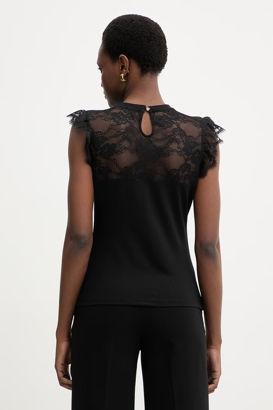 Odzież Morgan bluzka damska z wiskozy DLIVE czarny