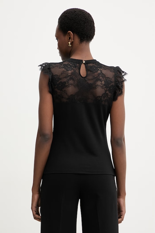 Odzież Morgan bluzka damska z wiskozy DLIVE czarny
