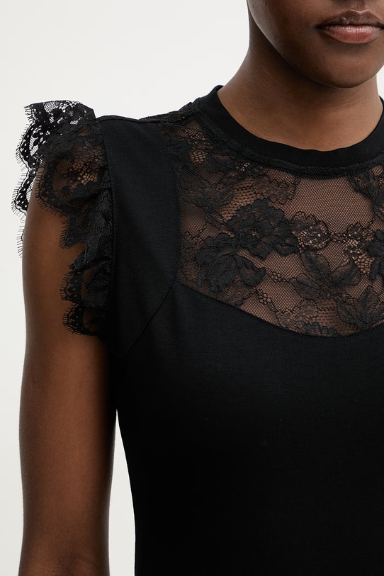 Morgan bluzka damska z wiskozy DLIVE czarny