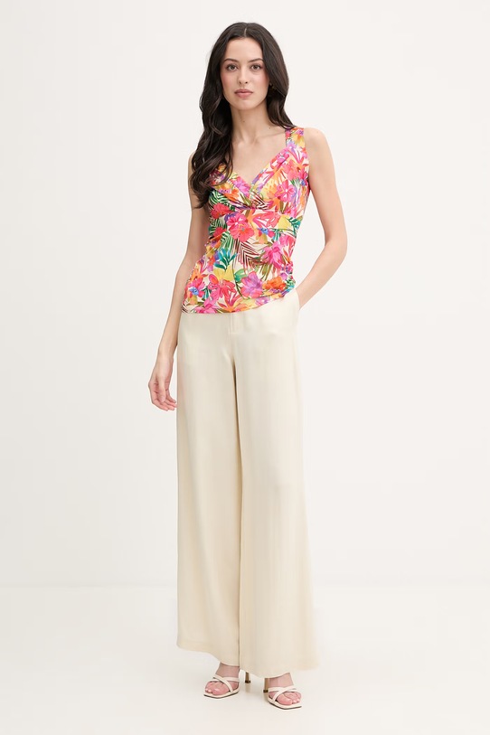 Morgan bluzka kopertowa damska DRIO multicolor SS26