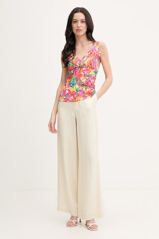 Morgan bluzka kopertowa damska DRIO multicolor SS26