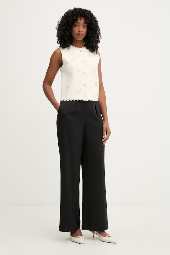 Morgan kamizelka damska z wiskozą MFLEUR beżowy SS26