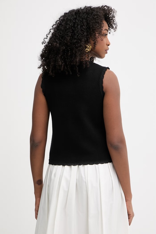 Odzież Morgan kamizelka damska z wiskozy MFLEUR czarny