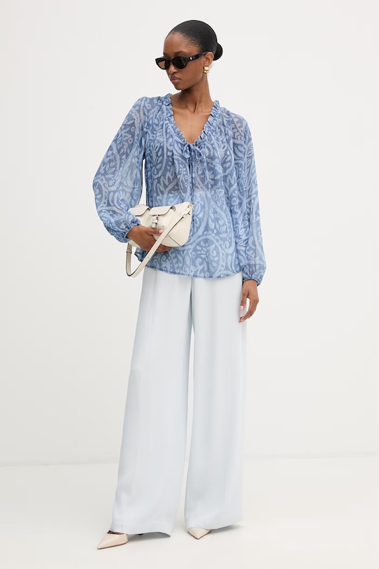 Morgan bluzka damska OSKO.F niebieski SS26