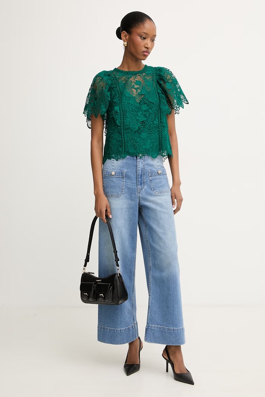 Morgan bluzka damska OTILA zielony SS26