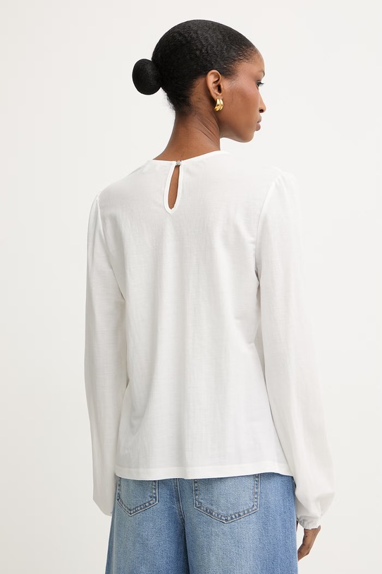Odzież Morgan bluzka damska z wiskozą TJOUR biały