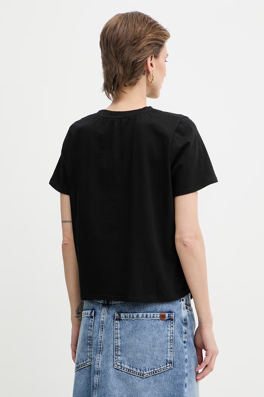 Odzież Morgan t-shirt damski z bawełną DANNY czarny