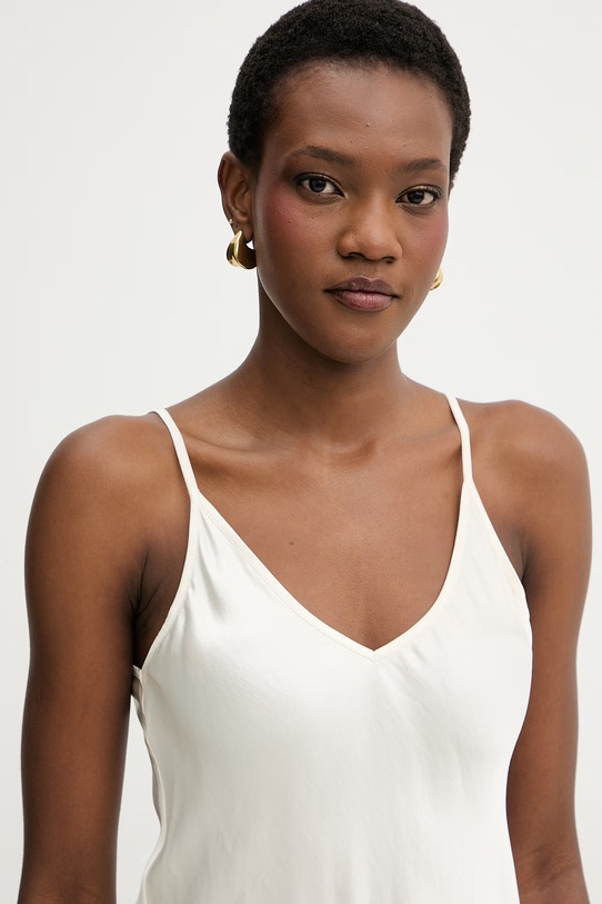 Haveone top damski z wiskozy beżowy RWG.Q012