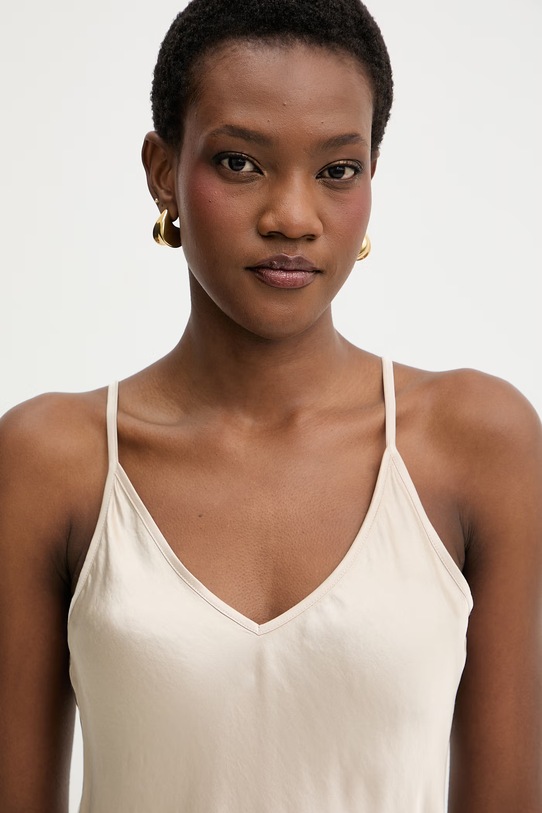 Haveone top damski z wiskozy beżowy RWG.Q012