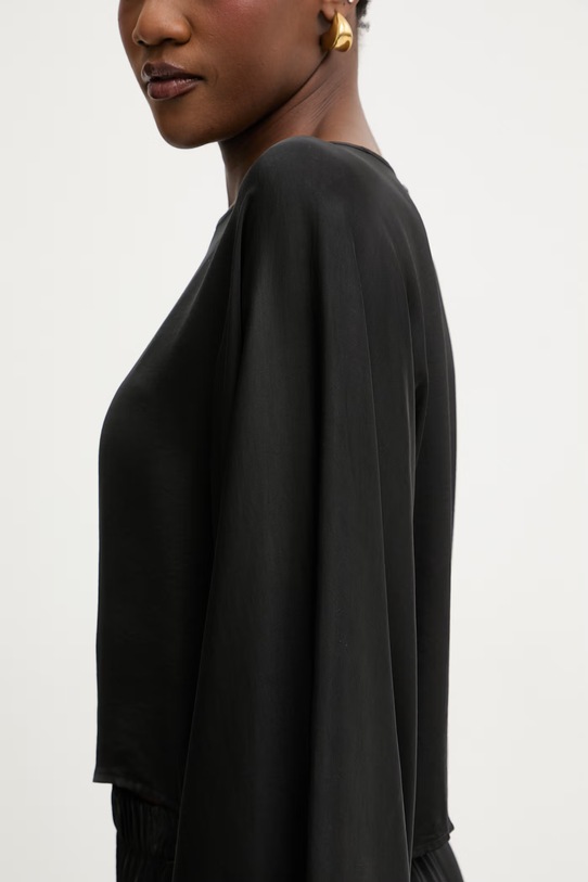 Haveone bluzka damska z wiskozy CWG.Q009 czarny