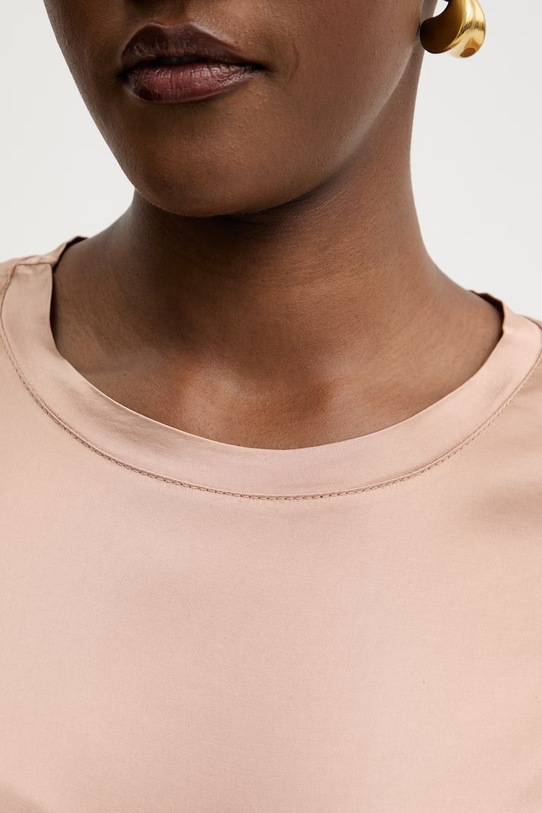 Haveone t-shirt basic damski z wiskozą CWG.Q005 różowy