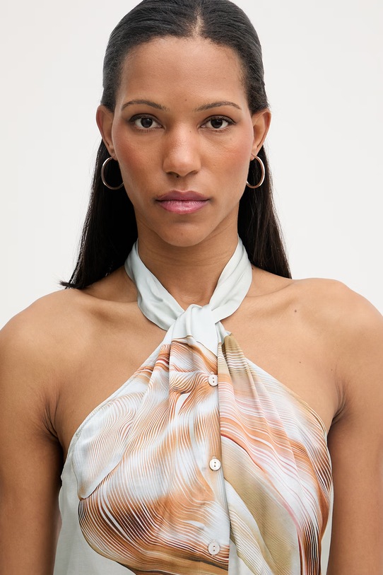 Isabelle Blanche top damski z wiskozy IS26SS.C012.T020 zielony