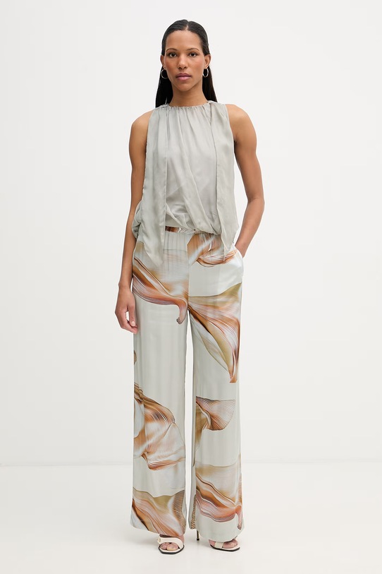 Isabelle Blanche top damski jedwabny IS26SS.C166.T026 zielony SS26