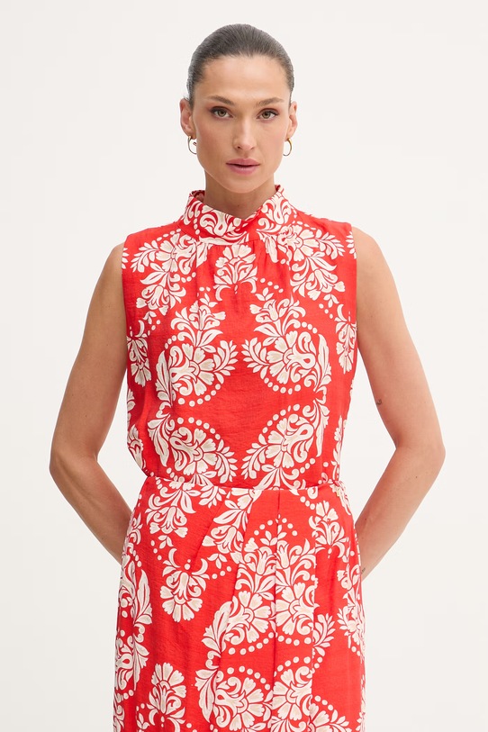 Lola Casademunt bluzka damska z wiskozy czerwony LS2615091