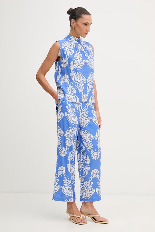 Lola Casademunt bluzka damska z wiskozy LS2615091 niebieski SS26