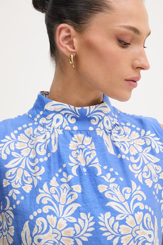 Lola Casademunt bluzka damska z wiskozy niebieski LS2615091