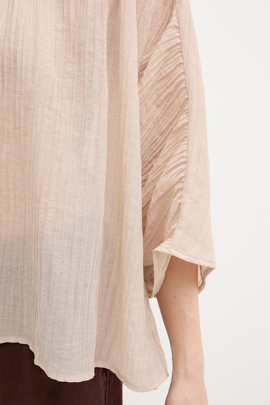 Sisley košile dámská s lyocellem 5RBKLQ0B7 béžová