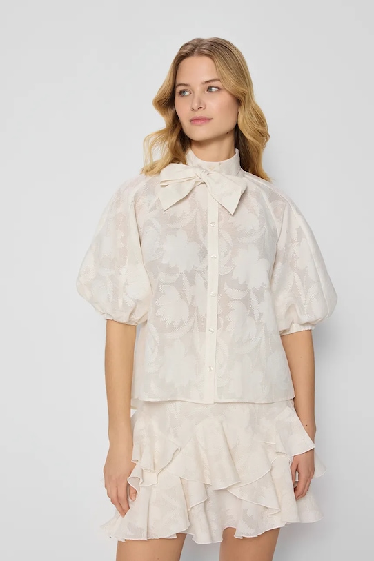 BIZUU блузка жіноча віскозна AZALEA бежевий AZALEA.KREMOWY