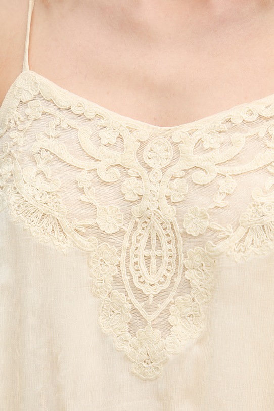 Hoss Intropia τοπ γυναικείο με βισκόζη 5873396 μπεζ