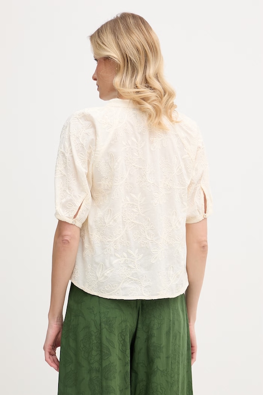 Ρούχα Hoss Intropia πουκαμίσα Γυναικεία βαμβακερή 5873390 μπεζ