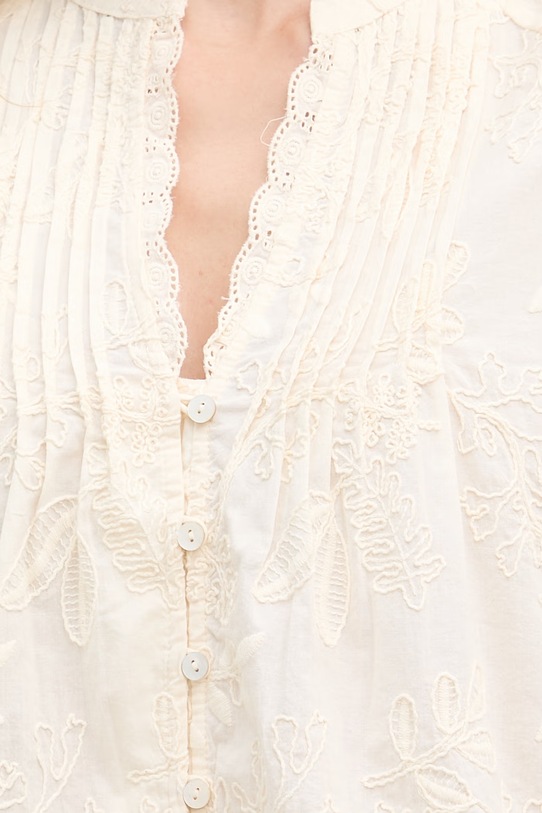 Hoss Intropia πουκαμίσα Γυναικεία βαμβακερή 5873390 μπεζ