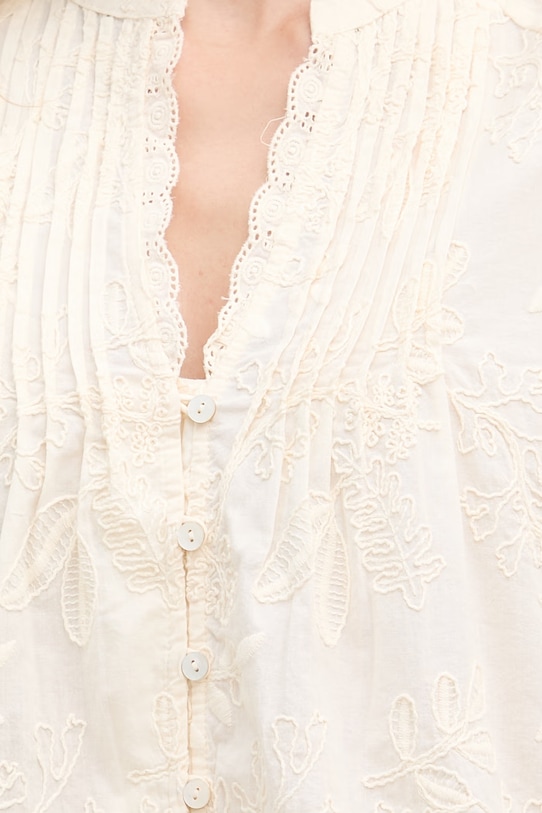 Hoss Intropia πουκαμίσα Γυναικεία βαμβακερή 5873390 μπεζ