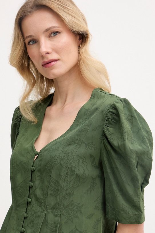 Hoss Intropia bluzka damska z lyocellem zielony 5873394