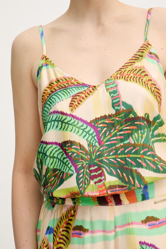 Lola Casademunt top dámsky z viskózy LS2615012 zelená