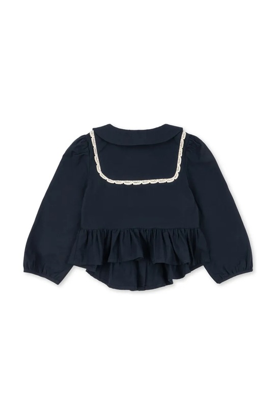 Dziewczynka Konges Sløjd koszula bawełniana dziecięca EMMY SHIRT GOTS KS104294.PreSpring granatowy
